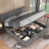 Cama continental gris
