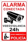 Cartel Alarma Conectada