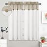 Cortinas de cocina patchwork beige