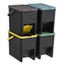 Juego de 4 cubos apilables