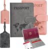 Funda pasaporte doble