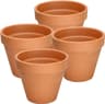 Juego de 4 macetas de terracota