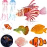 Peces artificiales brillantes