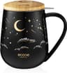 Taza de té con colador y tapa