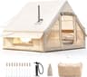 Tienda inflable con chimenea