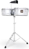 Timbales con cascos de acero