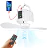 Ventilador de camping con linterna LED